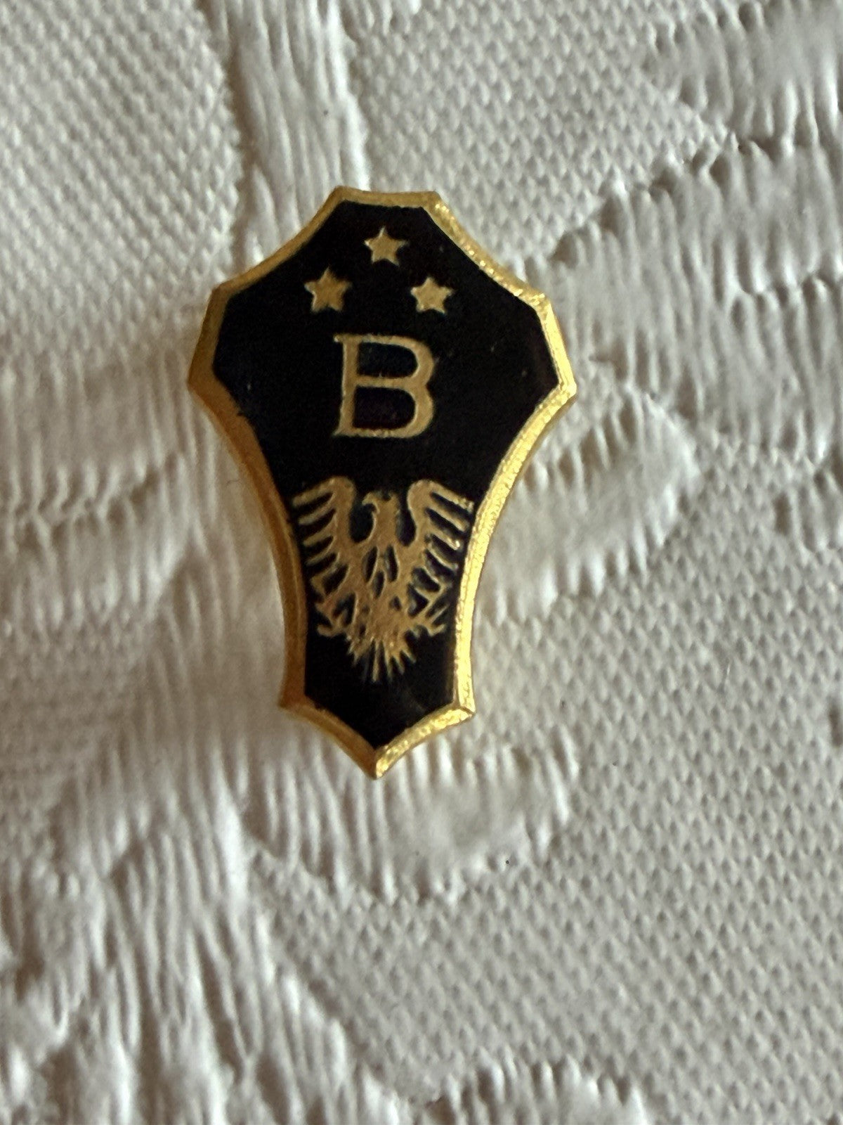 Vintage Gold Tone Lapel Pin Lot 3 Academic Lamp Knowledge Honor Shield B School