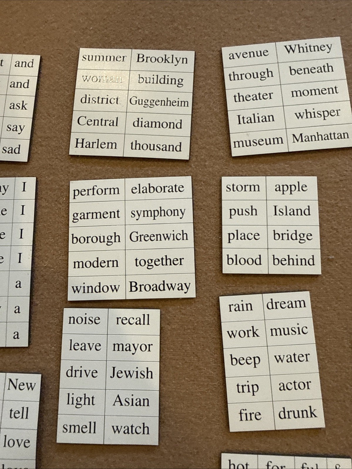 Magnetic Poetry Kit New York City Edition, Near Complete, NYC Theme Word Magnets