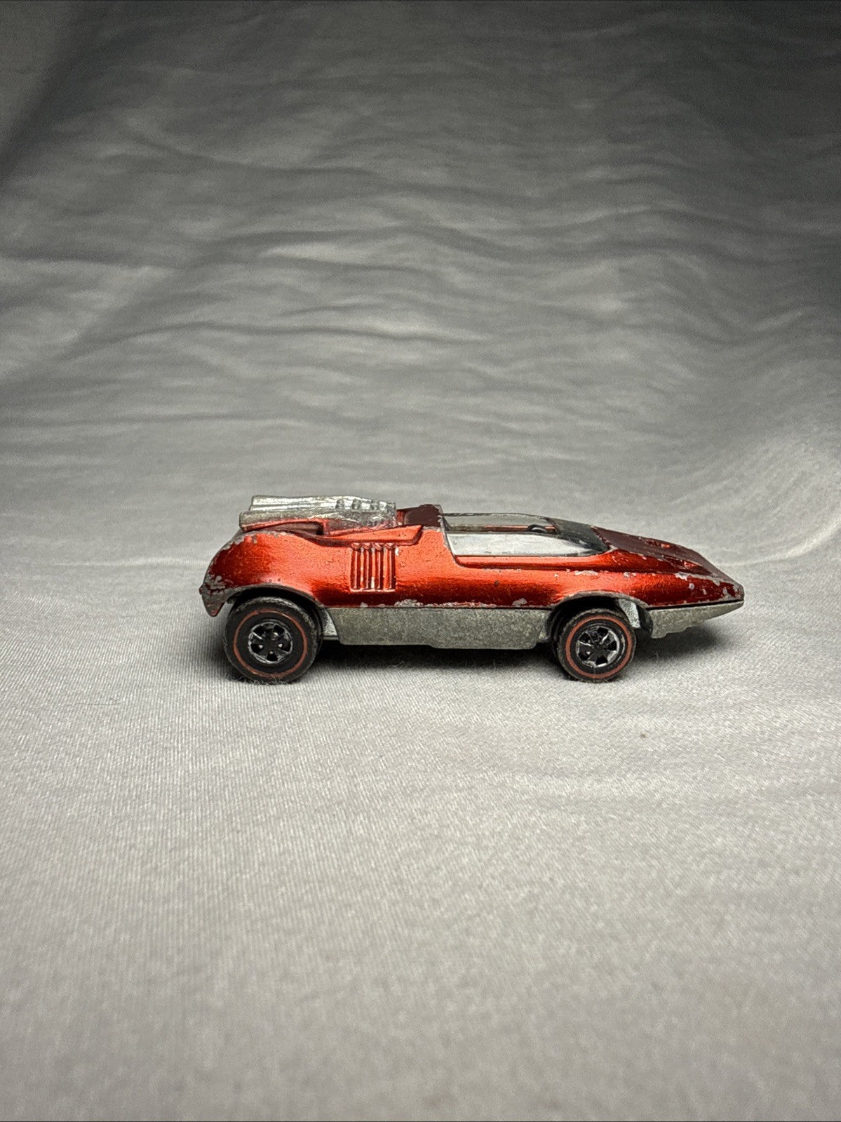 Vintage 1969 Hot Wheels Redline Peeping Bomb Red Hong Kong