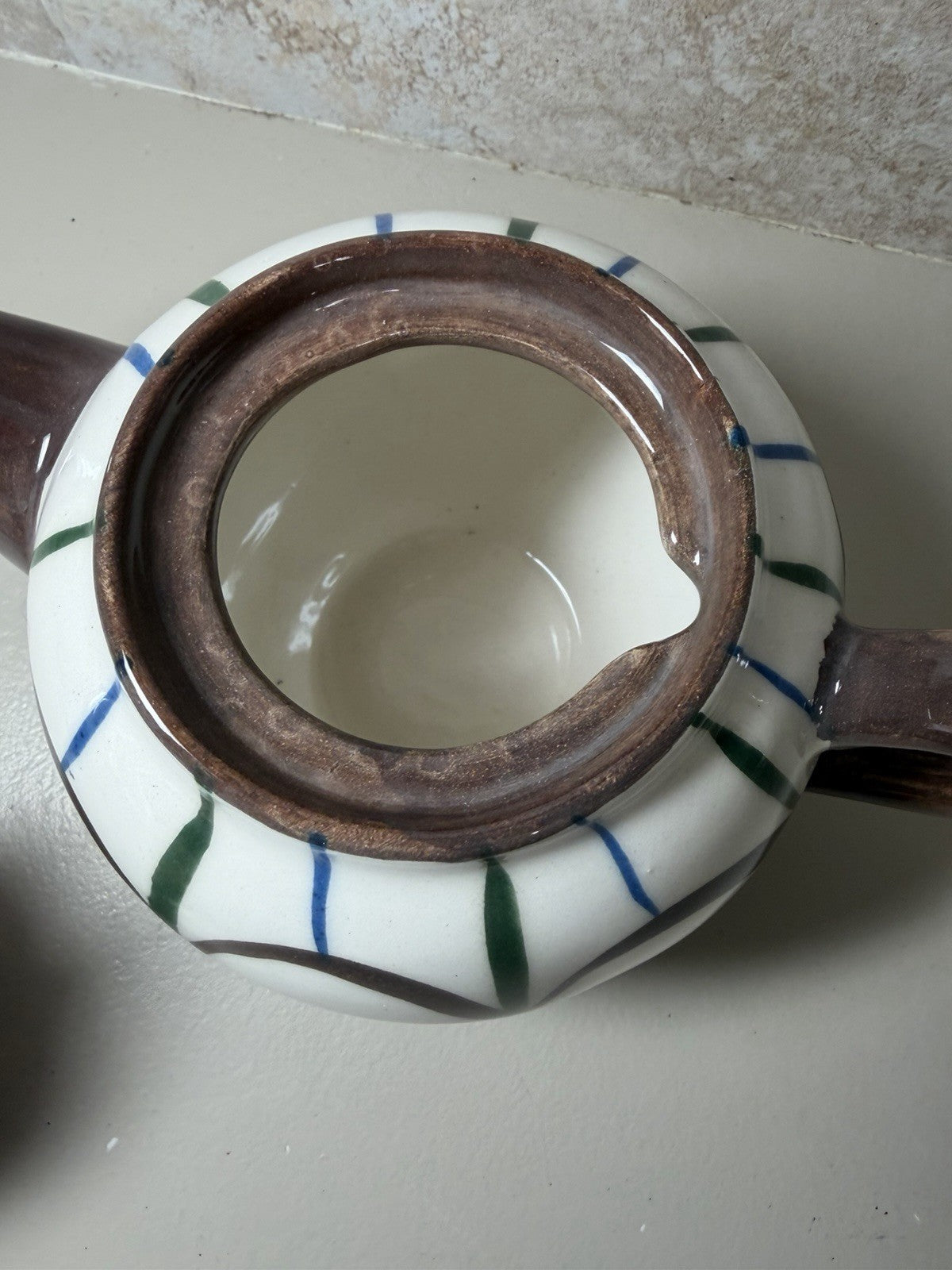 Shelbie Ceramics Turkey Teapot Canister Cup Saucer Hand Painted Pottery NIB