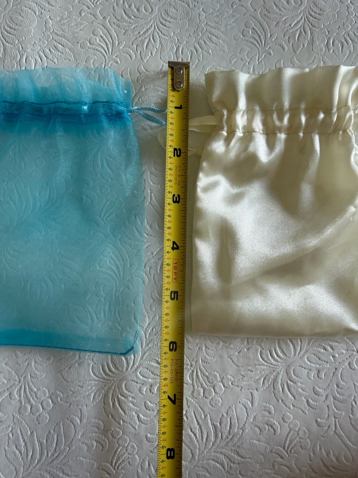 Vintage Jewelry Pouch Lot Velvet Silk Drawstring Anti Tarnish 10 Pc