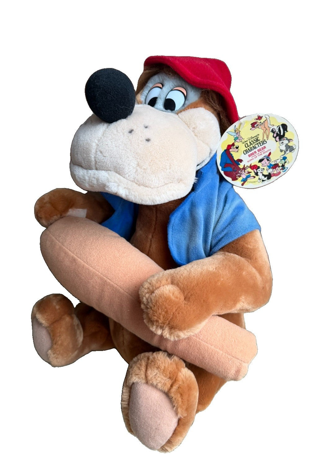 Vintage Disney Brer Bear Plush Song of the South Character Toy 14 Inch NWT Tags