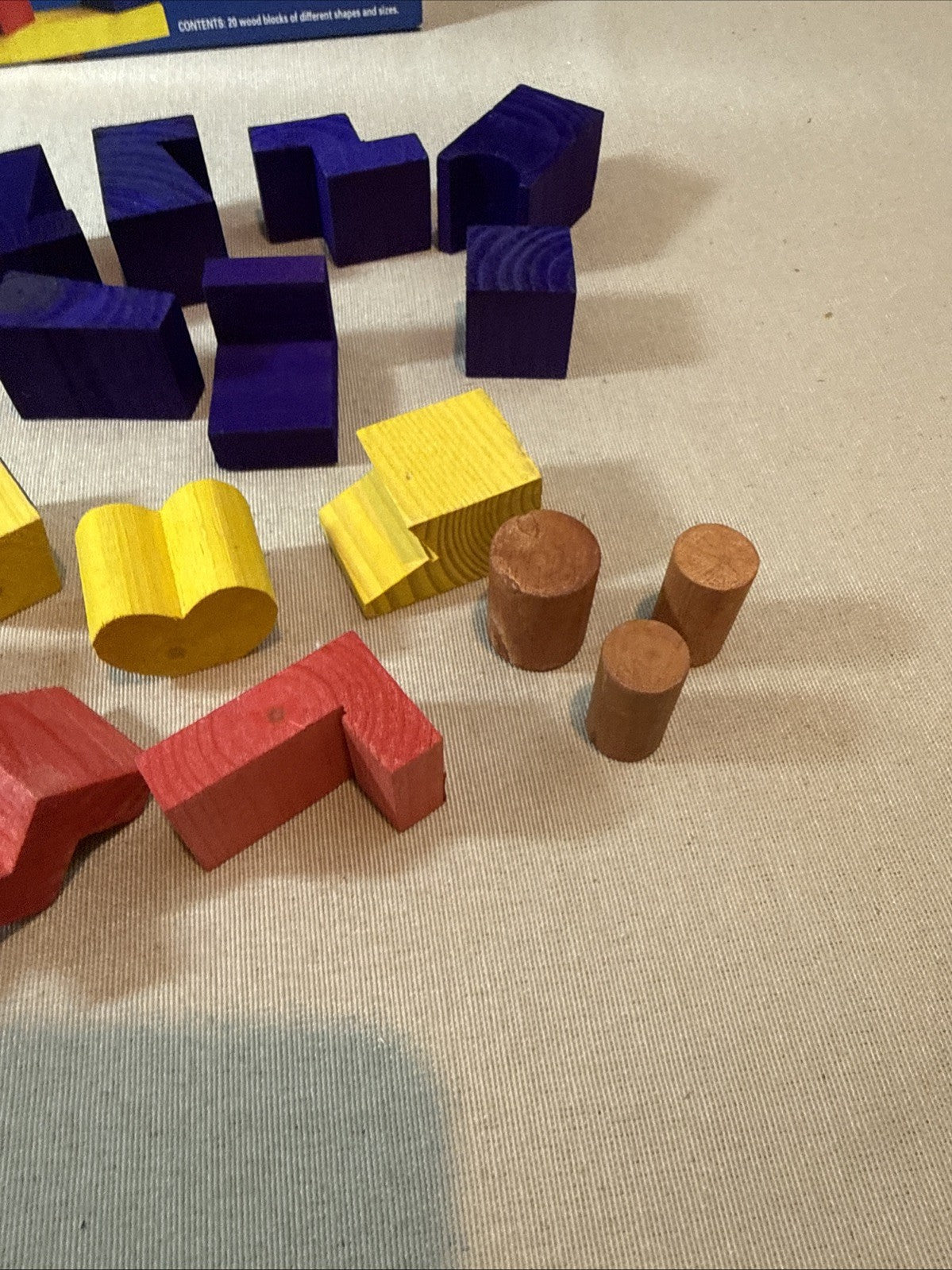 Vintage 1992 Pressman Blockhead Game Complete Wooden Blocks Original Box