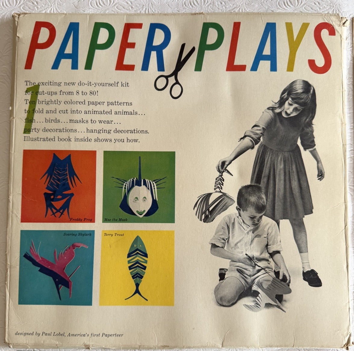 Vintage 1961 Paper Plays Style 2100 Sculptaper Craft Kit Paul Lobel Saks
