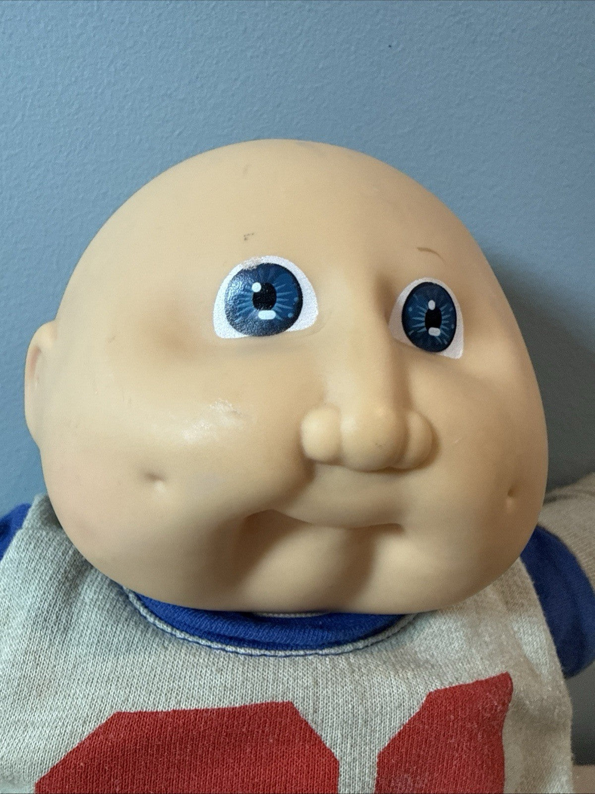 Vintage Cabbage Patch Kids Bald Boy Doll Blue Eyes Dimples 1985 Head Mold 2