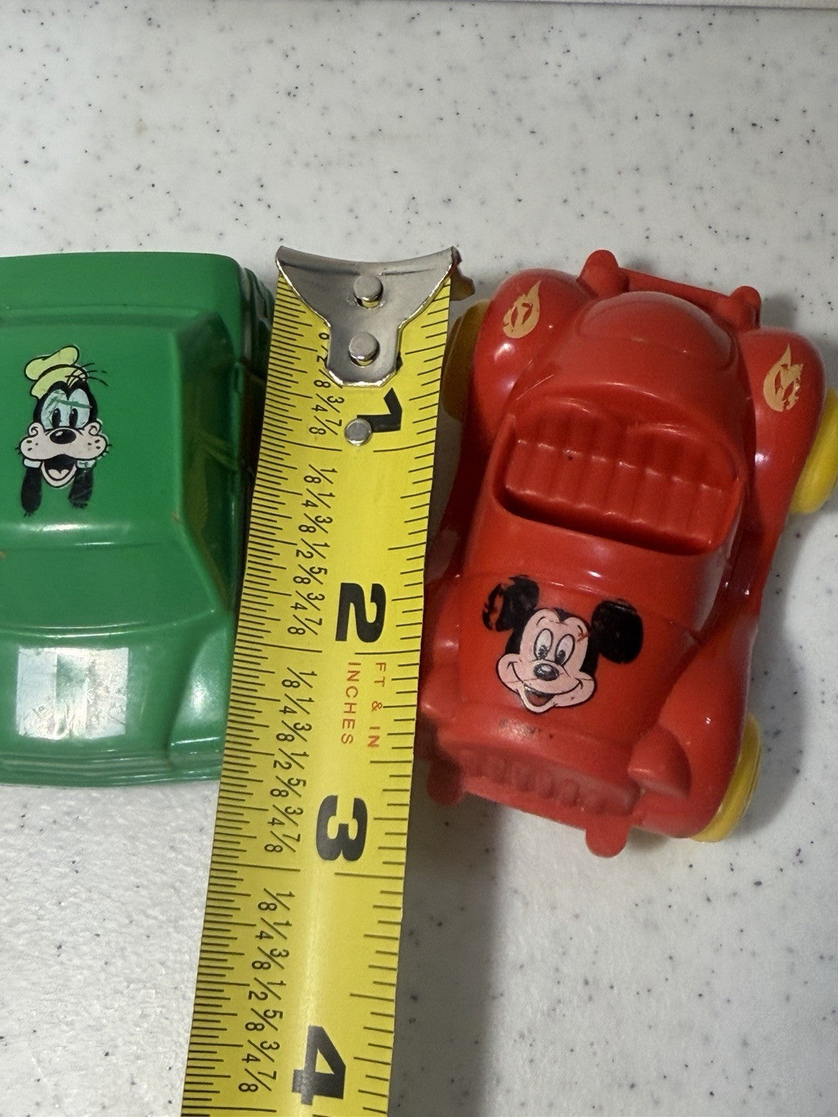 Vintage Viking Toys Sweden Disney Cars Mickey Goofy McDonalds Toy Car Lot of 2