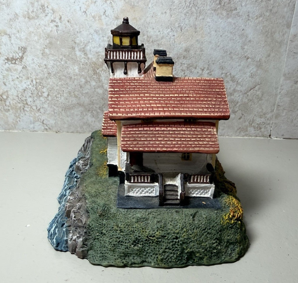 Lighthouse Figurine Coastal Ocean Beach House Cottage Nautical Resin Statue