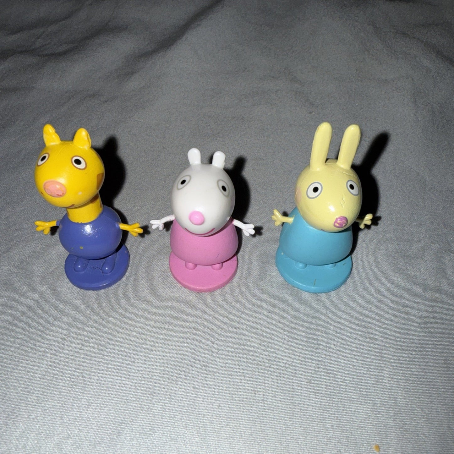 Peppa Pig Figures Peppa Rebecca Rabbit George Pig Toys Set 3