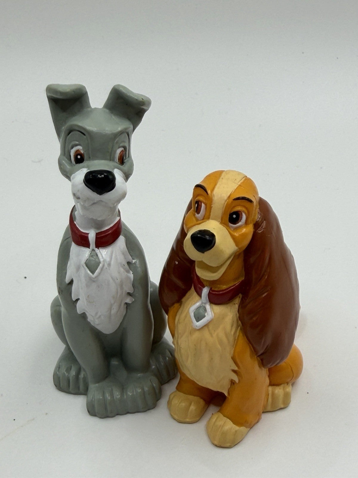 Vintage Disney Lady Tramp McDonalds Figurines Toy Collection Set 4 Figures VTG