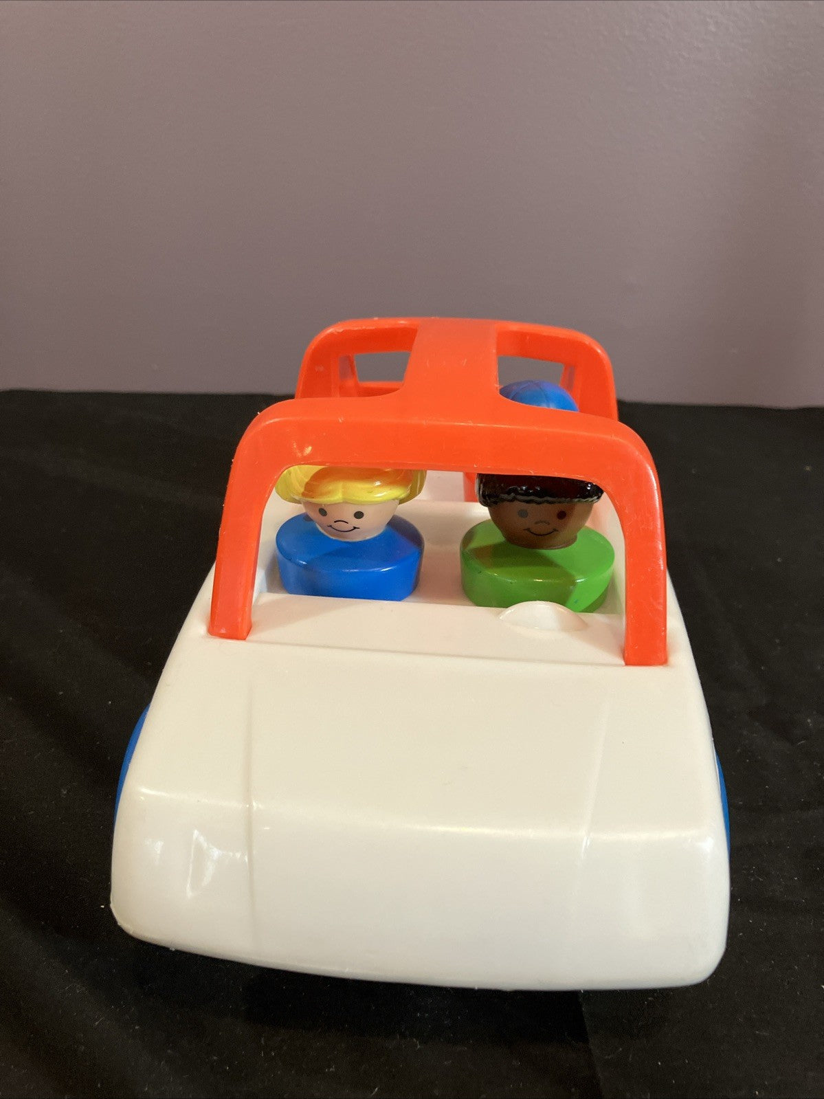 Vintage Little Tikes Toddle Tots Family Car Push Toy Figures 1980s