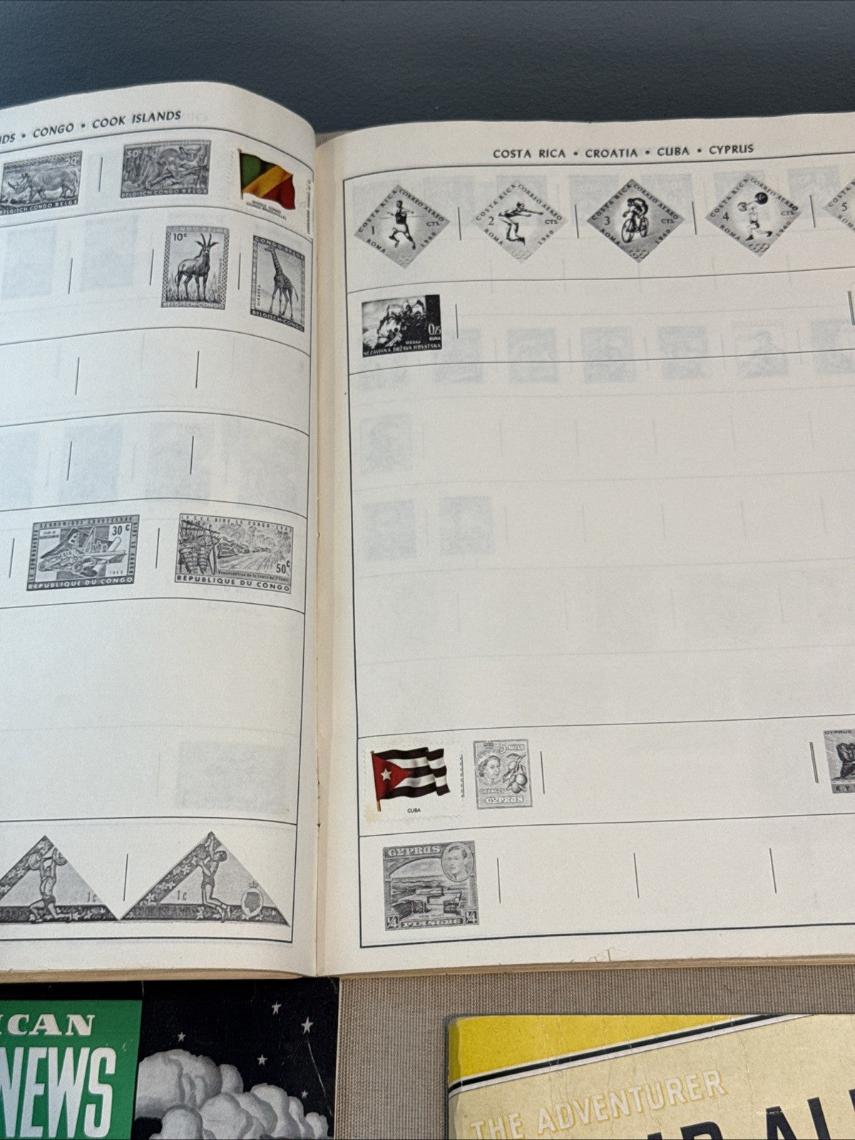 Vintage Stamp Collecting Lot Albums Harris Books American Worldwide Philately