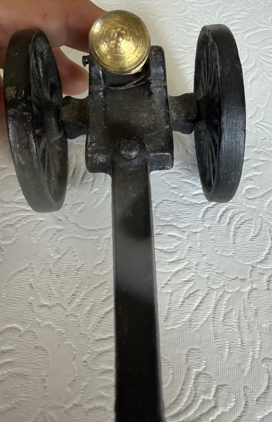 Cast Iron Brass Civil War Cannon Replica With Moving Parts Made In USA