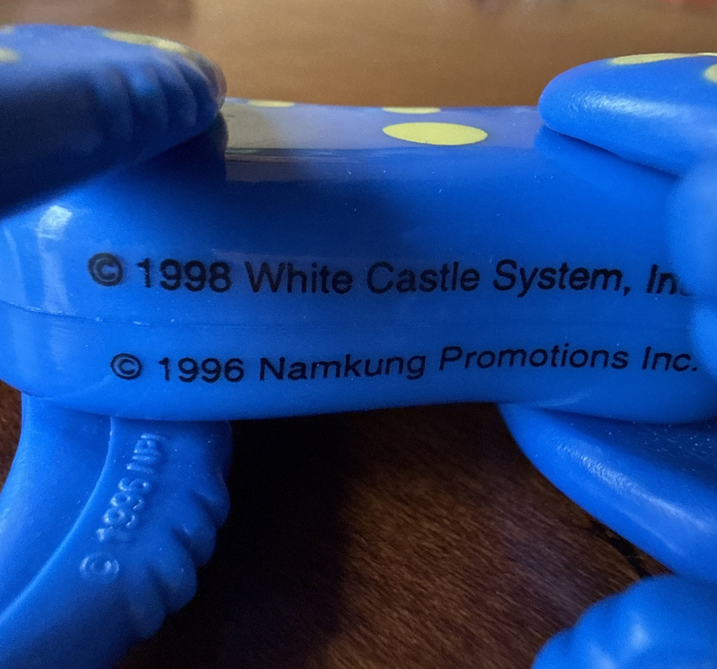 1998 White Castle Promo Toy Blue Cheetah Namkung Meal Toy Collectible