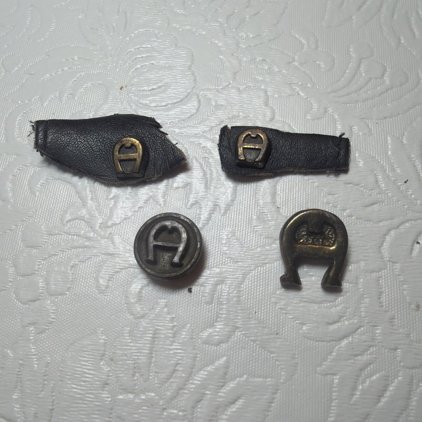 Vintage Etienne Aigner Replacement Hardware Logo Buckles Keyring Repair 13 items
