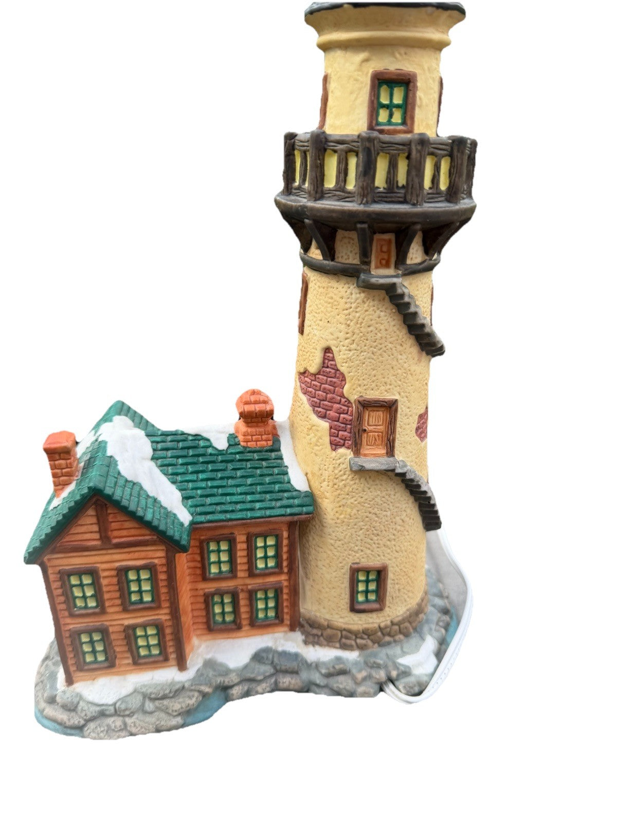 Dickens Collectables Victorian Lighthouse 1998 Lighted Christmas Village