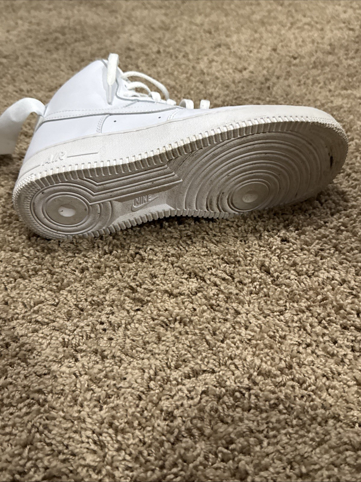 Nike Air Force 1 High Triple White Size 9 Mens Sneakers