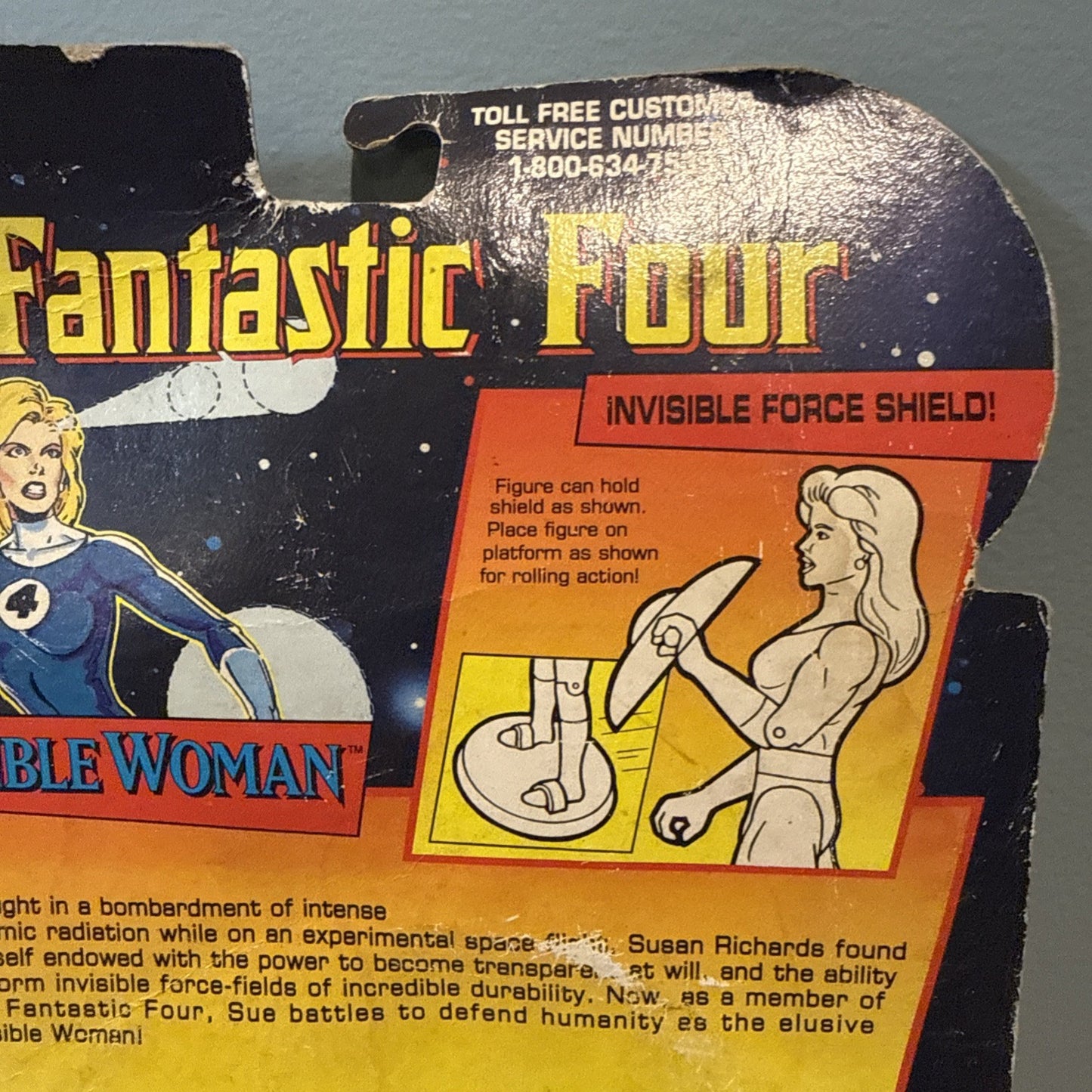 1995 ToyBiz Fantastic Four Invisible Woman Figure Marvel Sealed Vintage