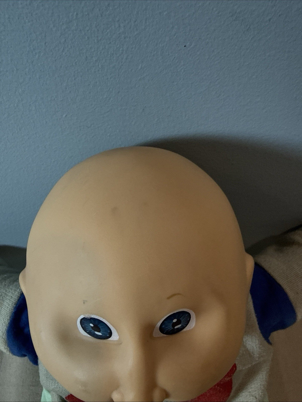 Vintage Cabbage Patch Kids Bald Boy Doll Blue Eyes Dimples 1985 Head Mold 2