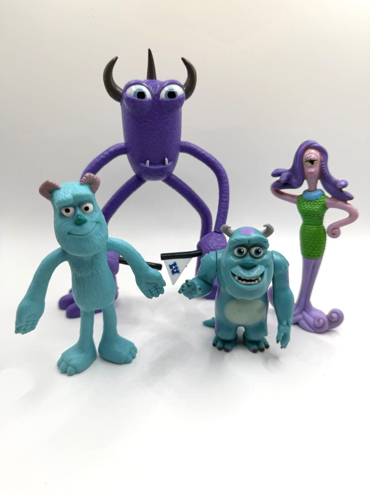 Vintage Disney Pixar Monsters Inc University Figures Lot of 4 Sulley Art Celia