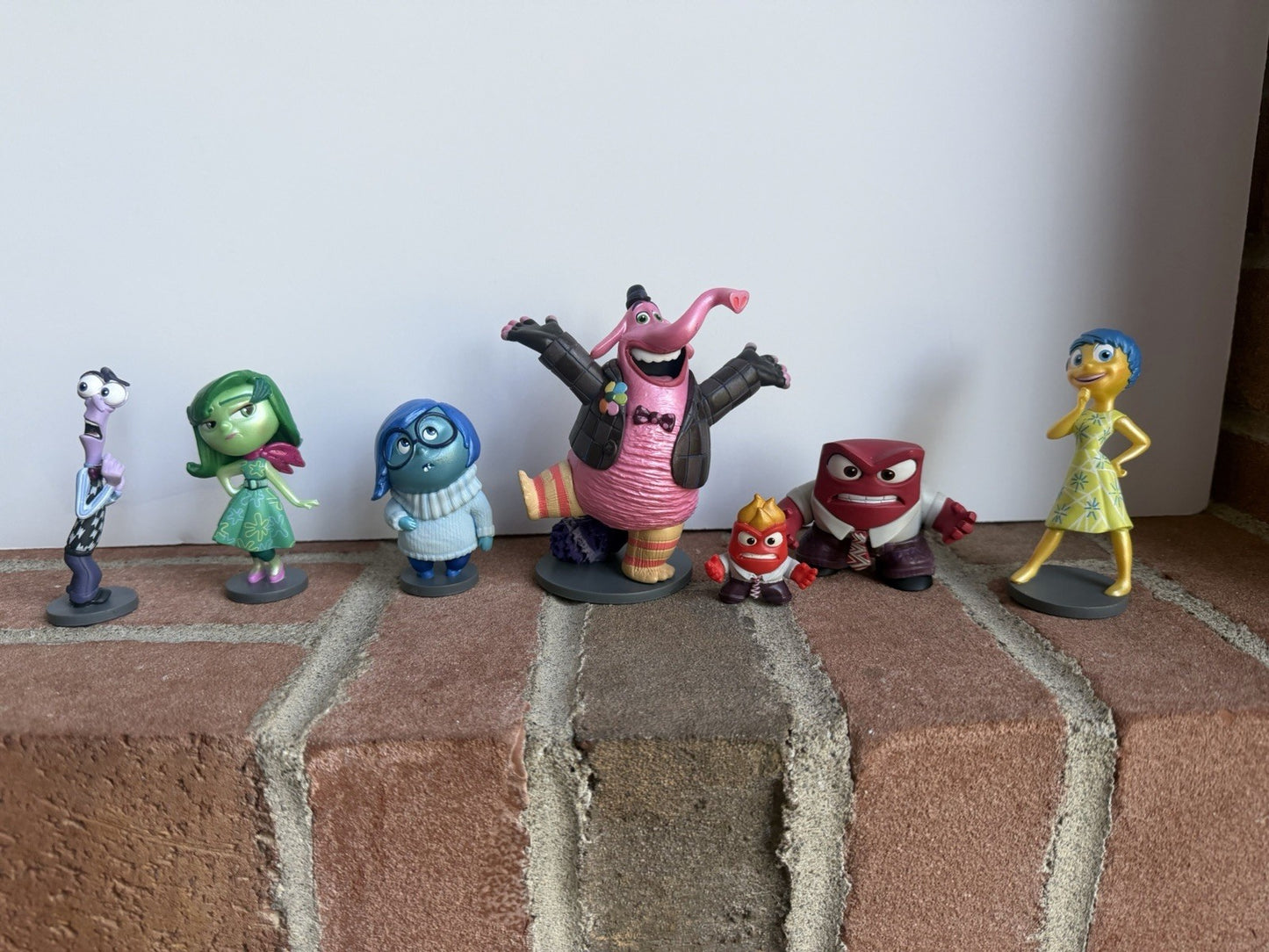 Disney Store Inside Out Figurine Playset Lot of 7 Joy Sadness Bing Bong