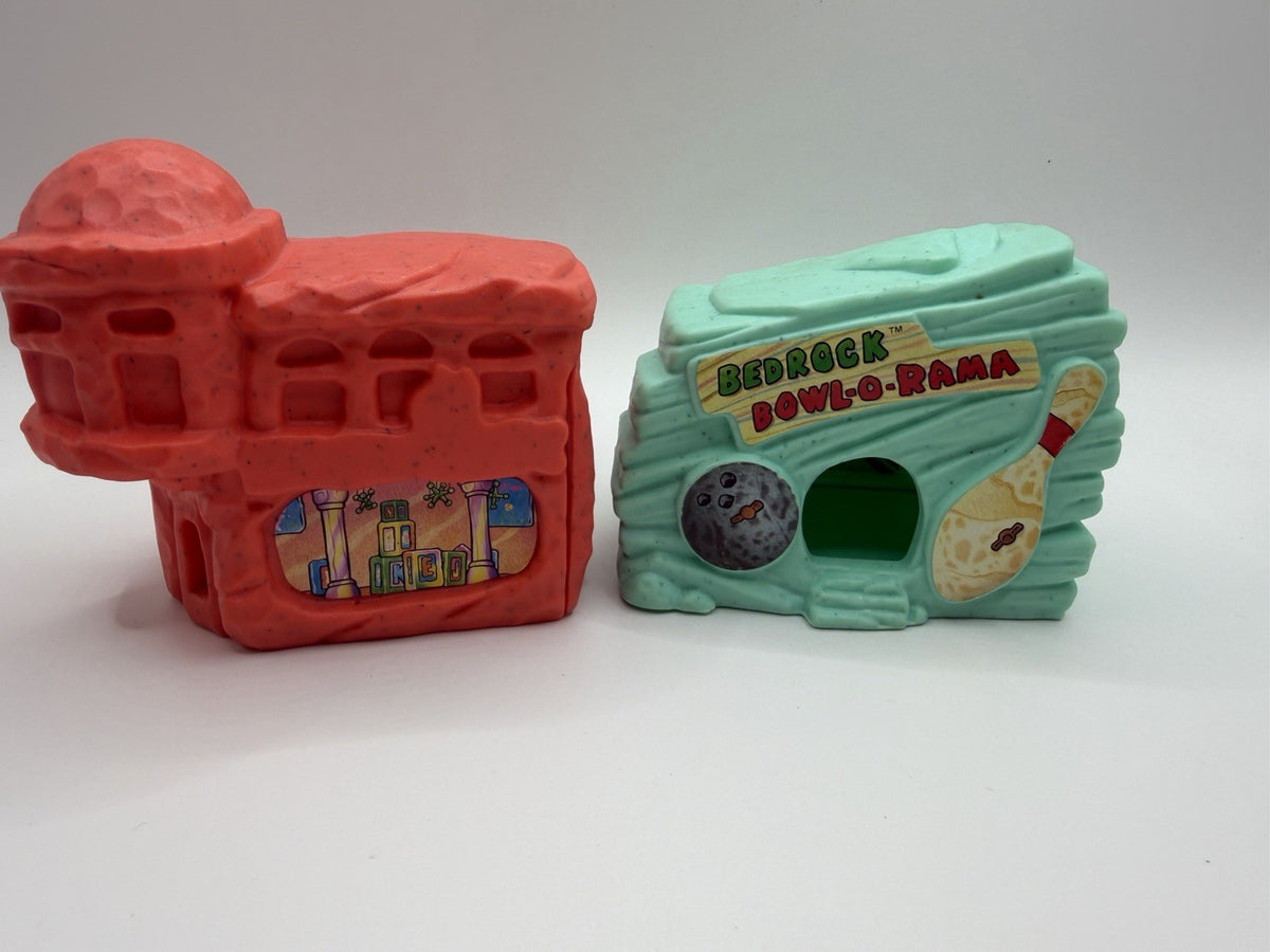 Vintage Flintstones McDonalds Toy Lot Houses Playsets Vehicles Figures Complete