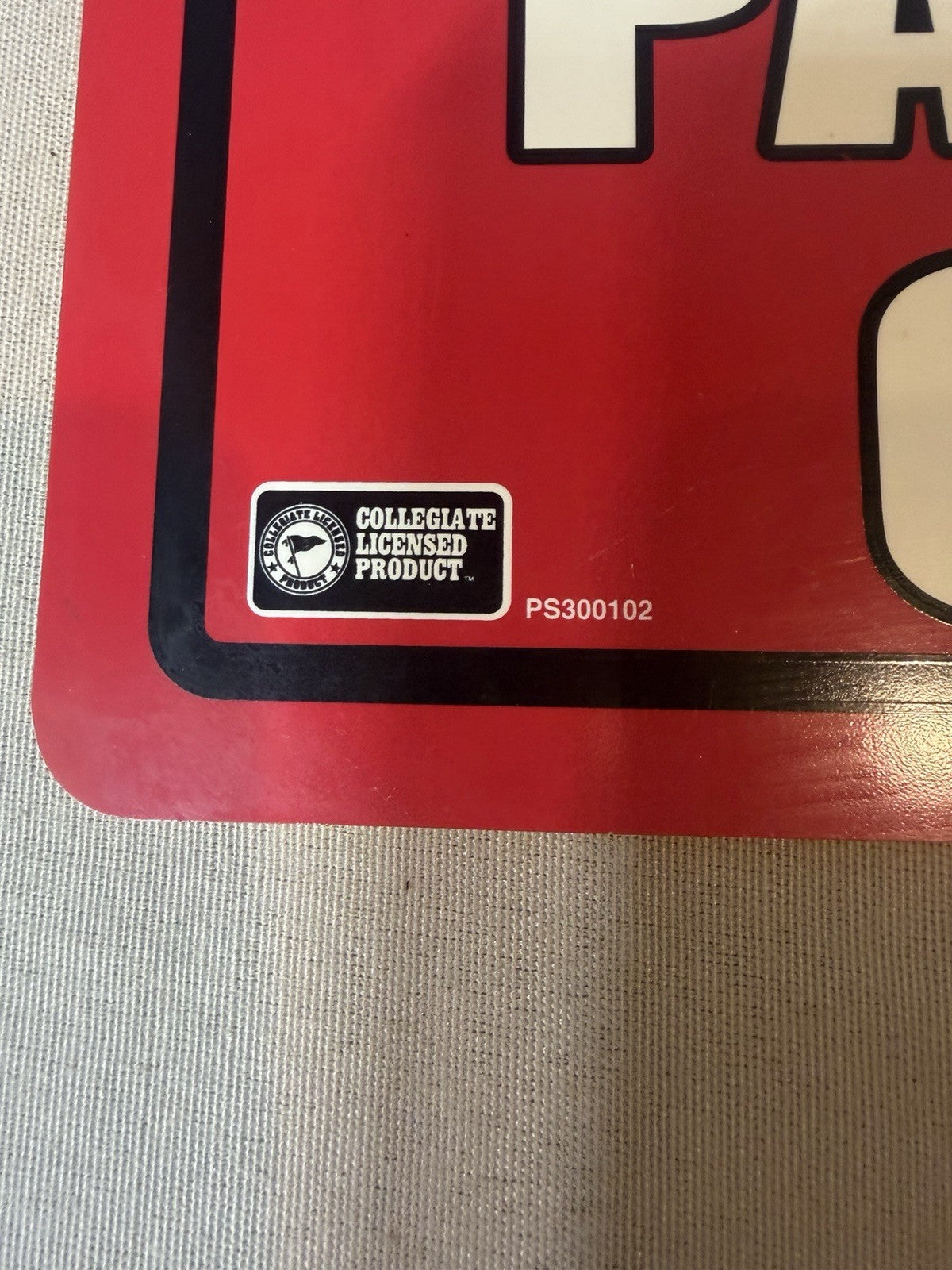 Ohio State Buckeyes Fans Parking Only Metal Sign Rico Industries NCAA Licensed