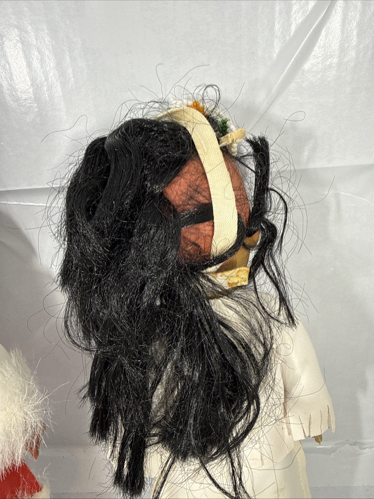 Vintage Native American Dolls Hong Kong Posable Figures 10" 12" Lot 2