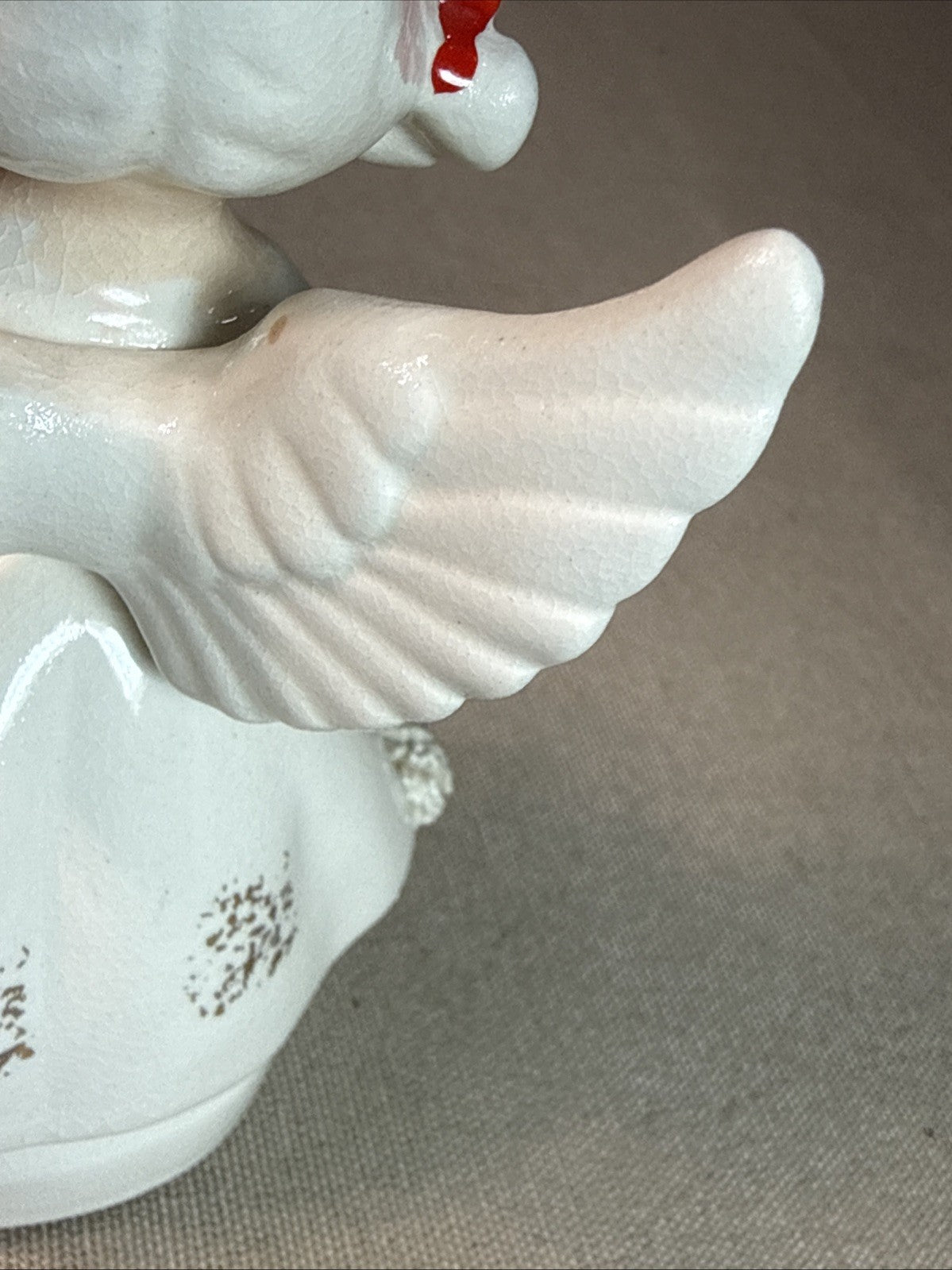 Vintage December Birthday Angel Girl Figurine Japan MB Daniels Highmount 4.5"