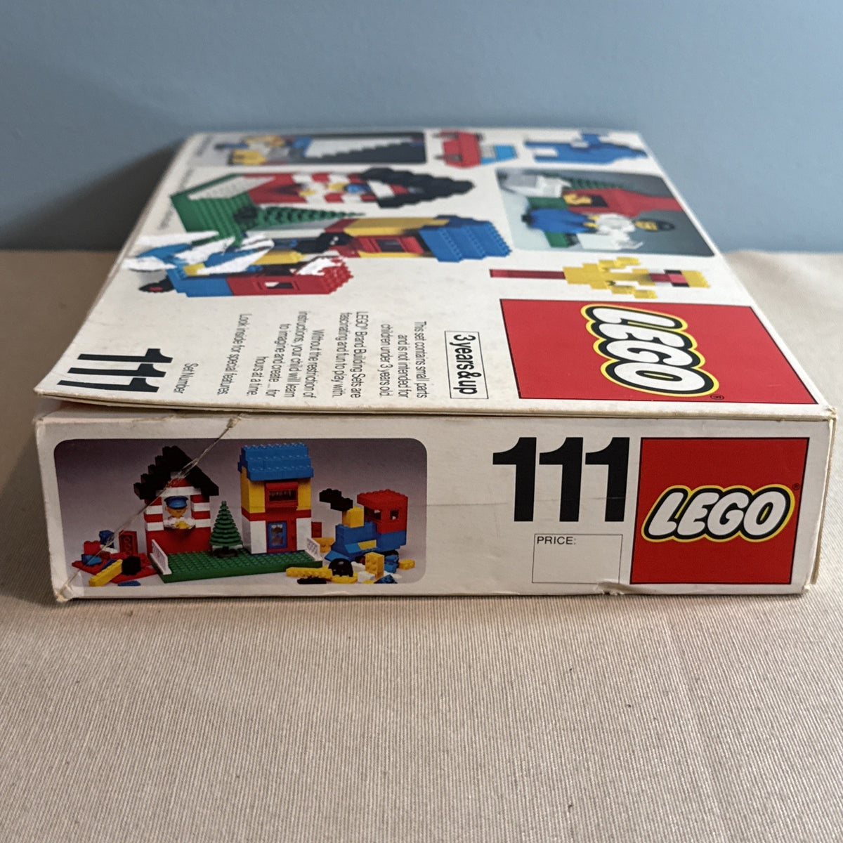 Vintage 1976 LEGO Universal Building Set 111 Original Box Tray Incomplete 45 Pc
