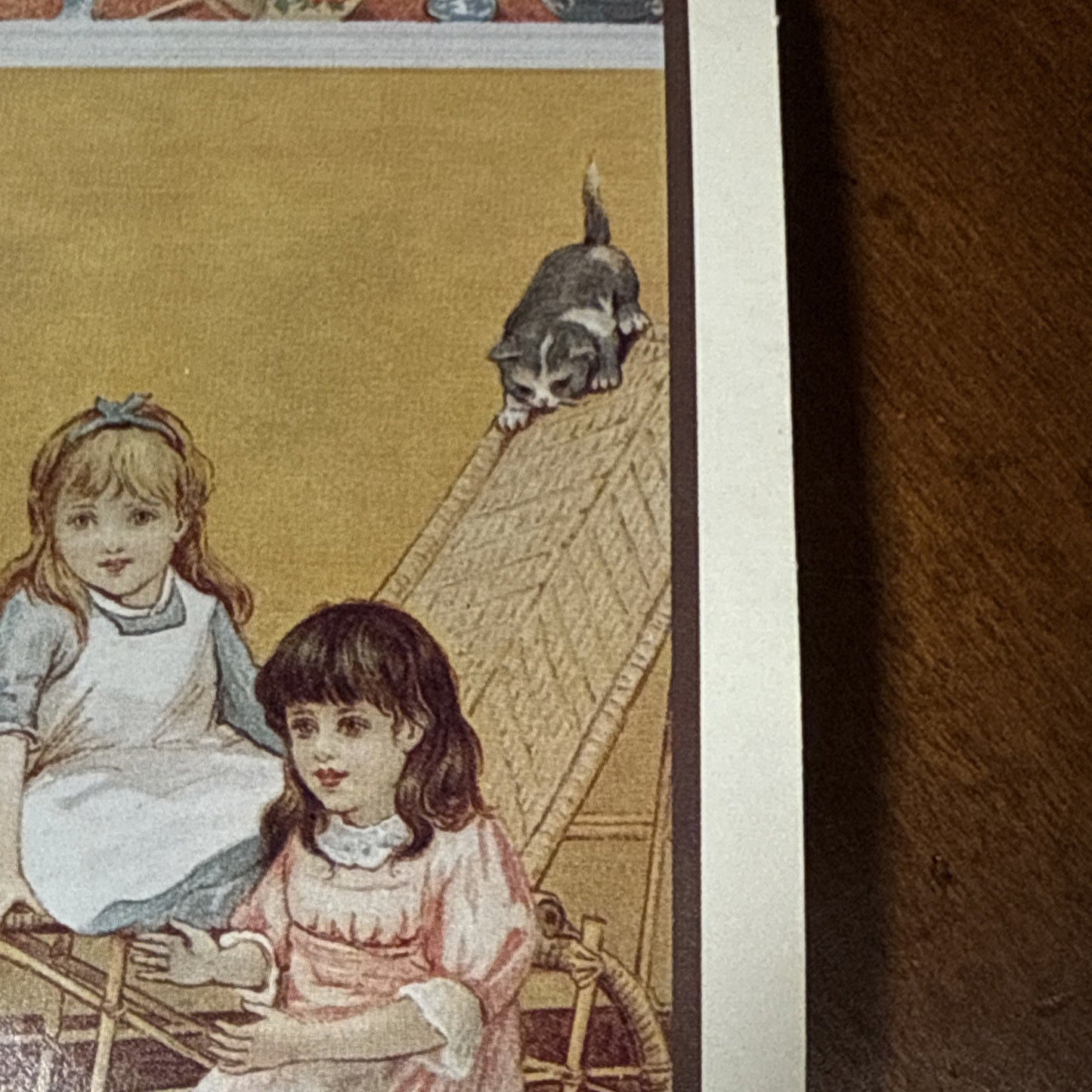 Postcard Whispers of Innocence Nostalgic Snapshot Art Print 1980s Vintage Style