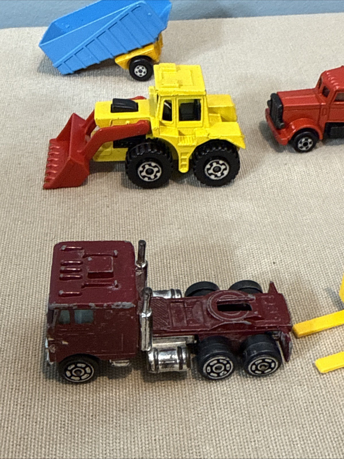 Vintage Matchbox Lesney Superfast Construction Lot Rod Roller Tractor Forklift⁠