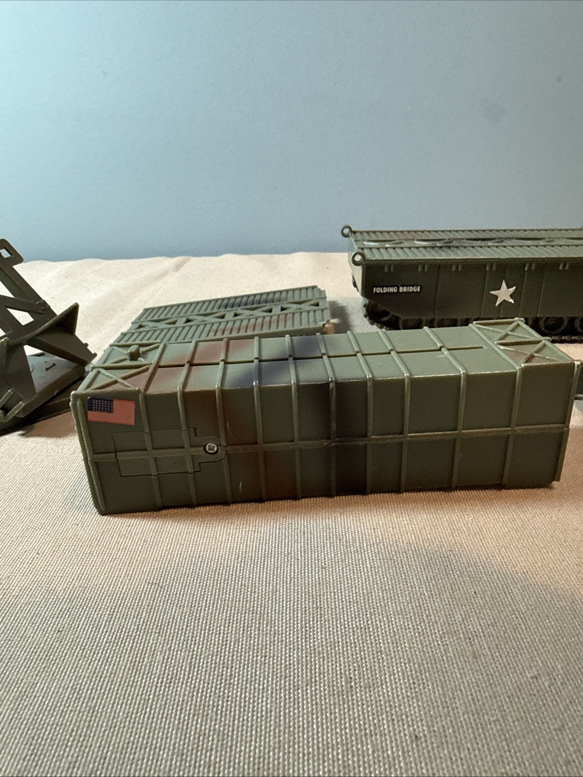 Vintage 1998 Boley Combat Zone Military Replacement Parts Lot Folding Bridge