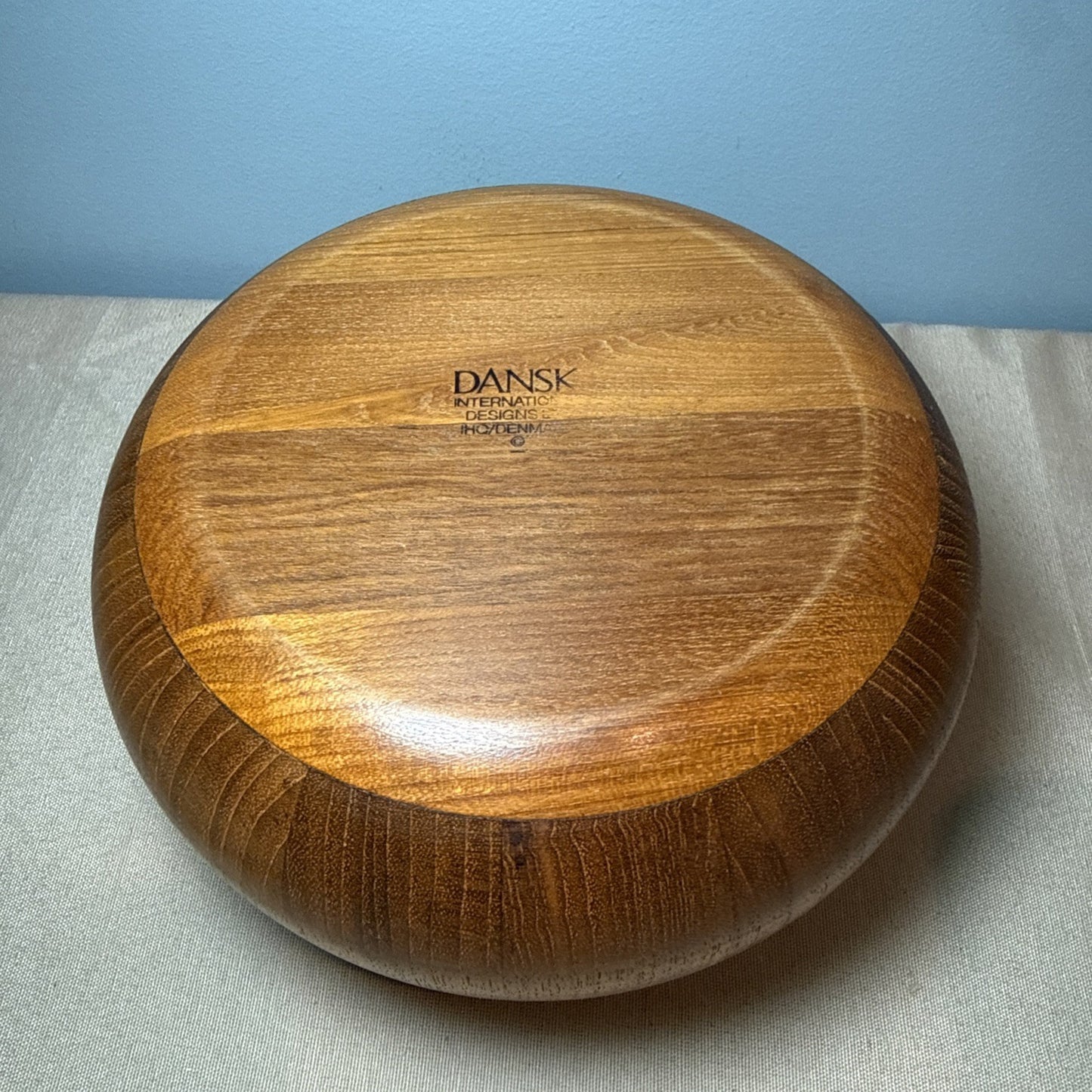 Dansk Jens Quistgaard Staved Teak Salad Bowl 6 Inch Mid Century Modern Vintage