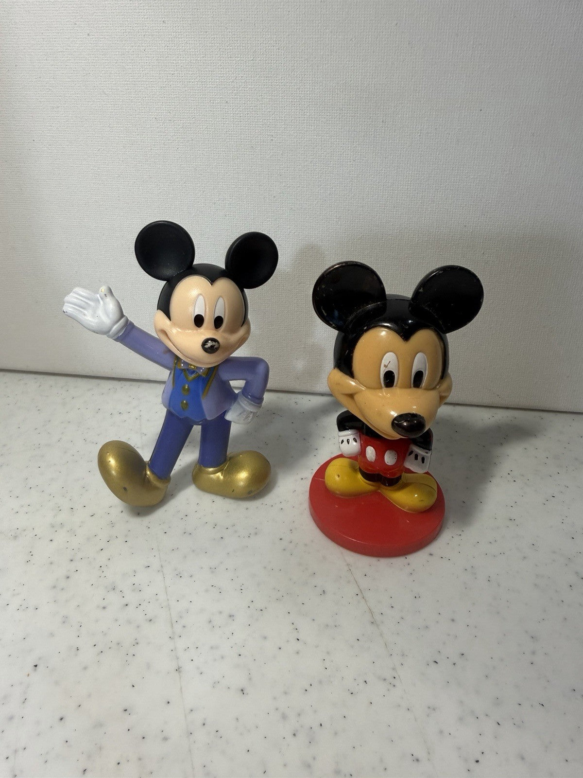 Disney Mickey Mouse Figure Lot 8pc Santa Aviator Classic Mattel Collectibles Toy