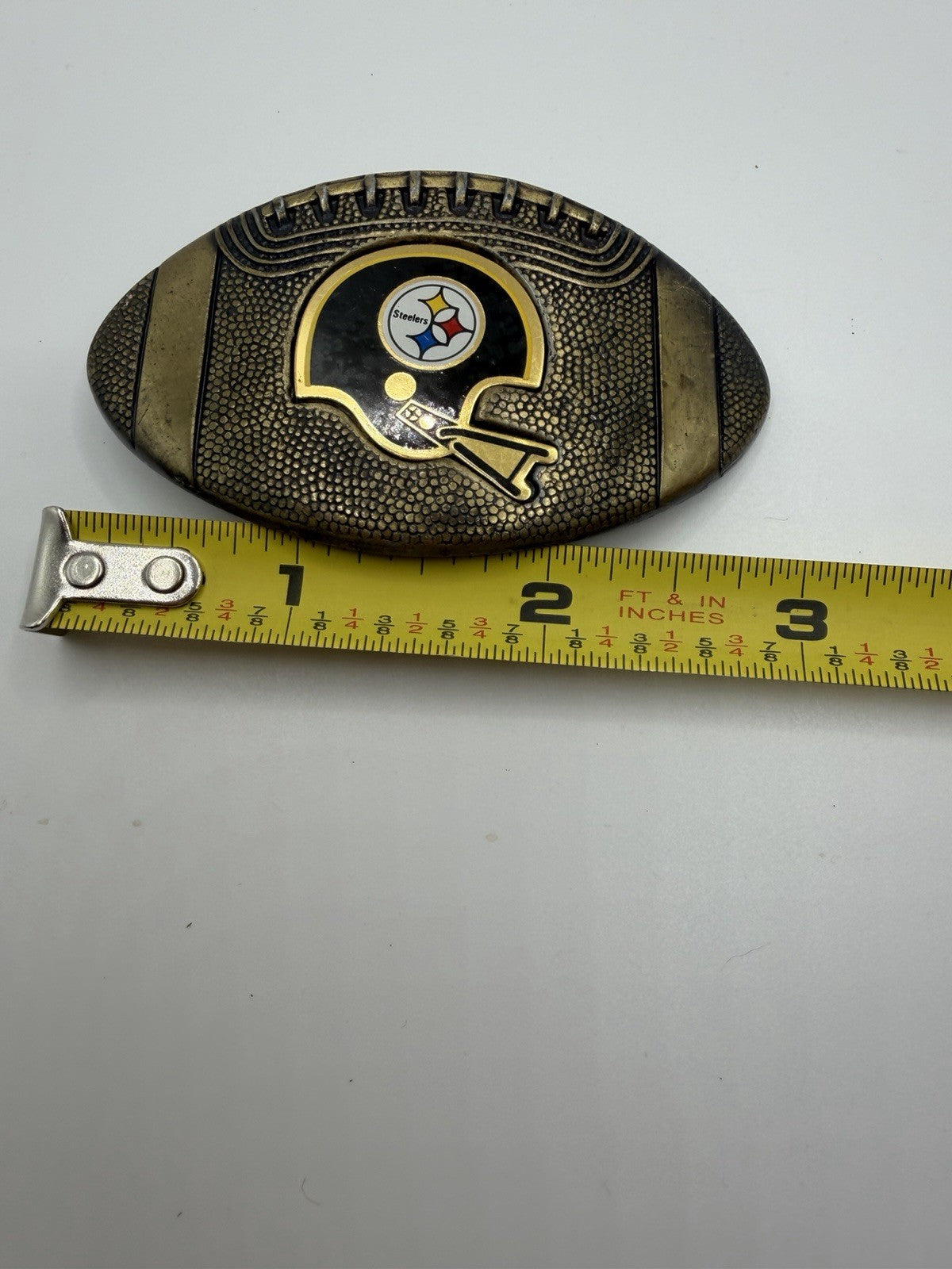 Vintage 1979 NFL Steelers Redskins Belt Buckles Pittsburgh Washington Football