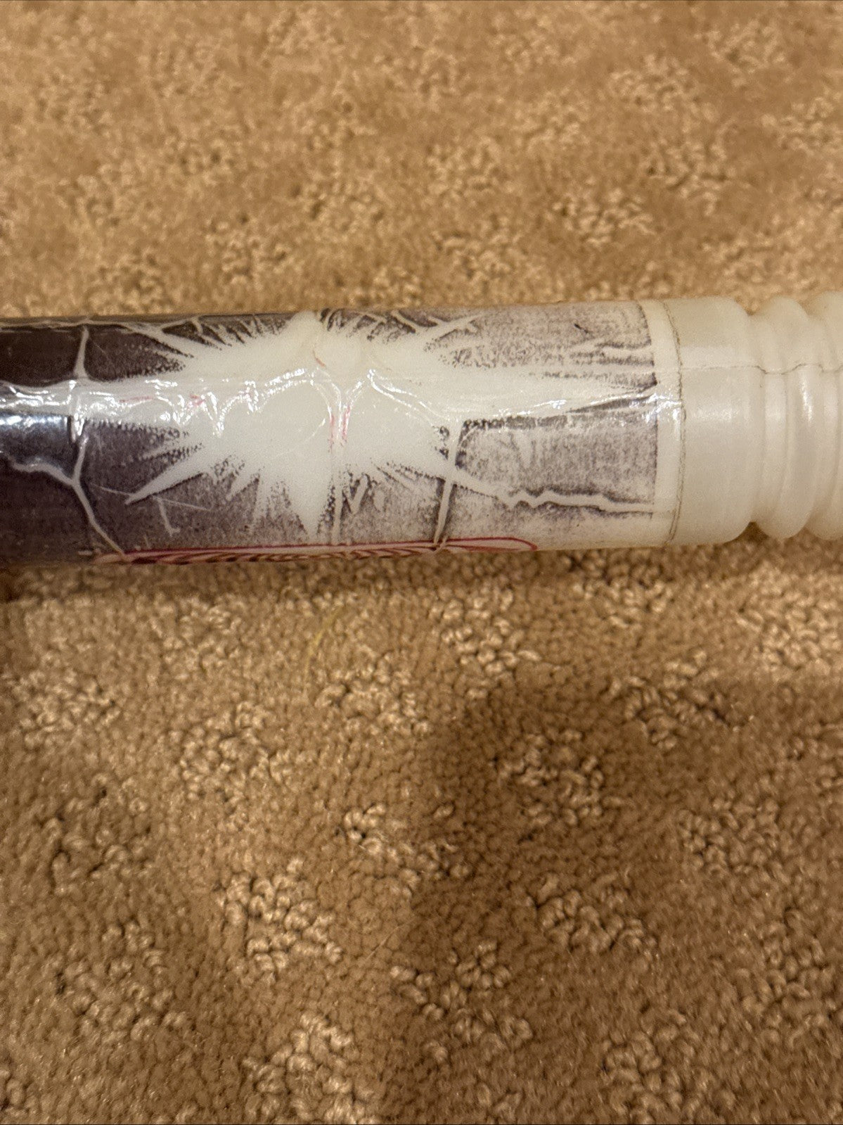 Vintage 1977 MiGi Space Sword Glow in Dark Plastic Saber Sci Fi Toy Rare 28"