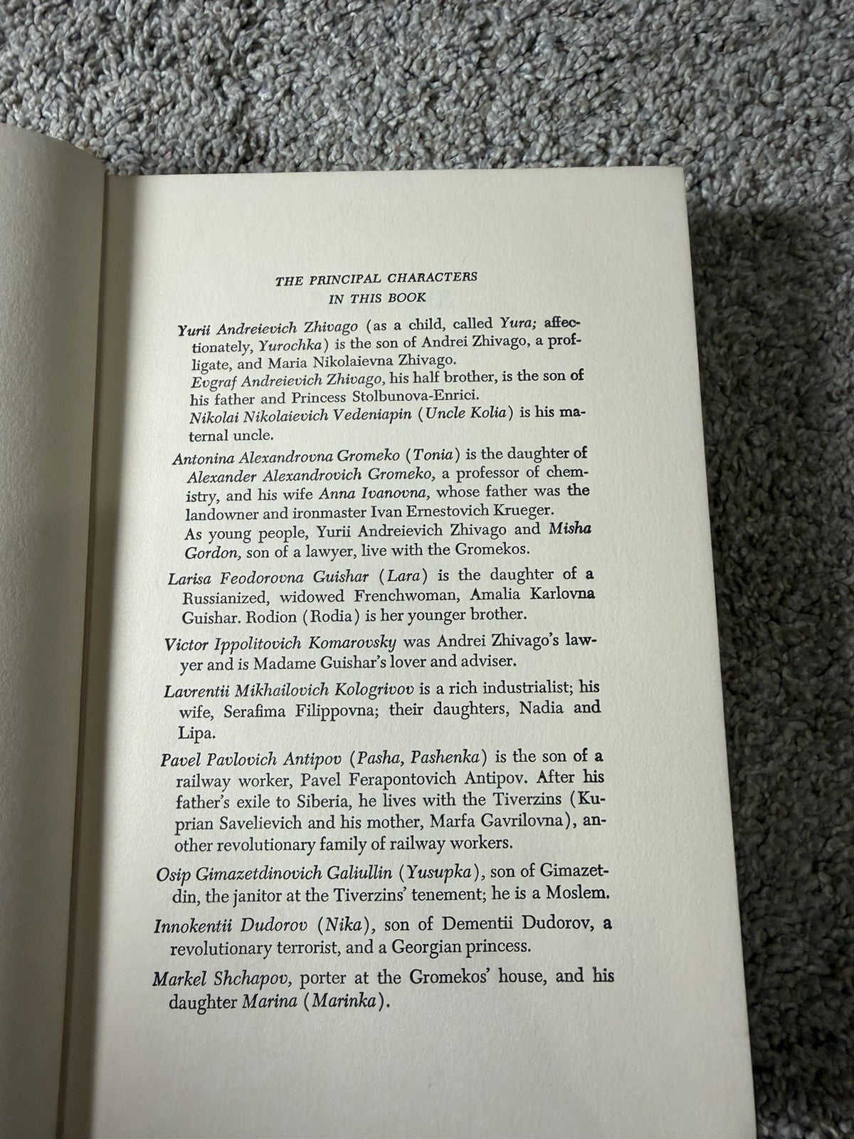 Vintage Doctor Zhivago 1957 Boris Pasternak Pantheon 20th Printing Hardcover