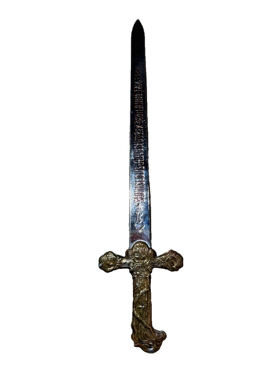 Vintage Stanislaus Augustus Rex 1764 Sword Letter Opener Souvenir Poland 9.5 Inc