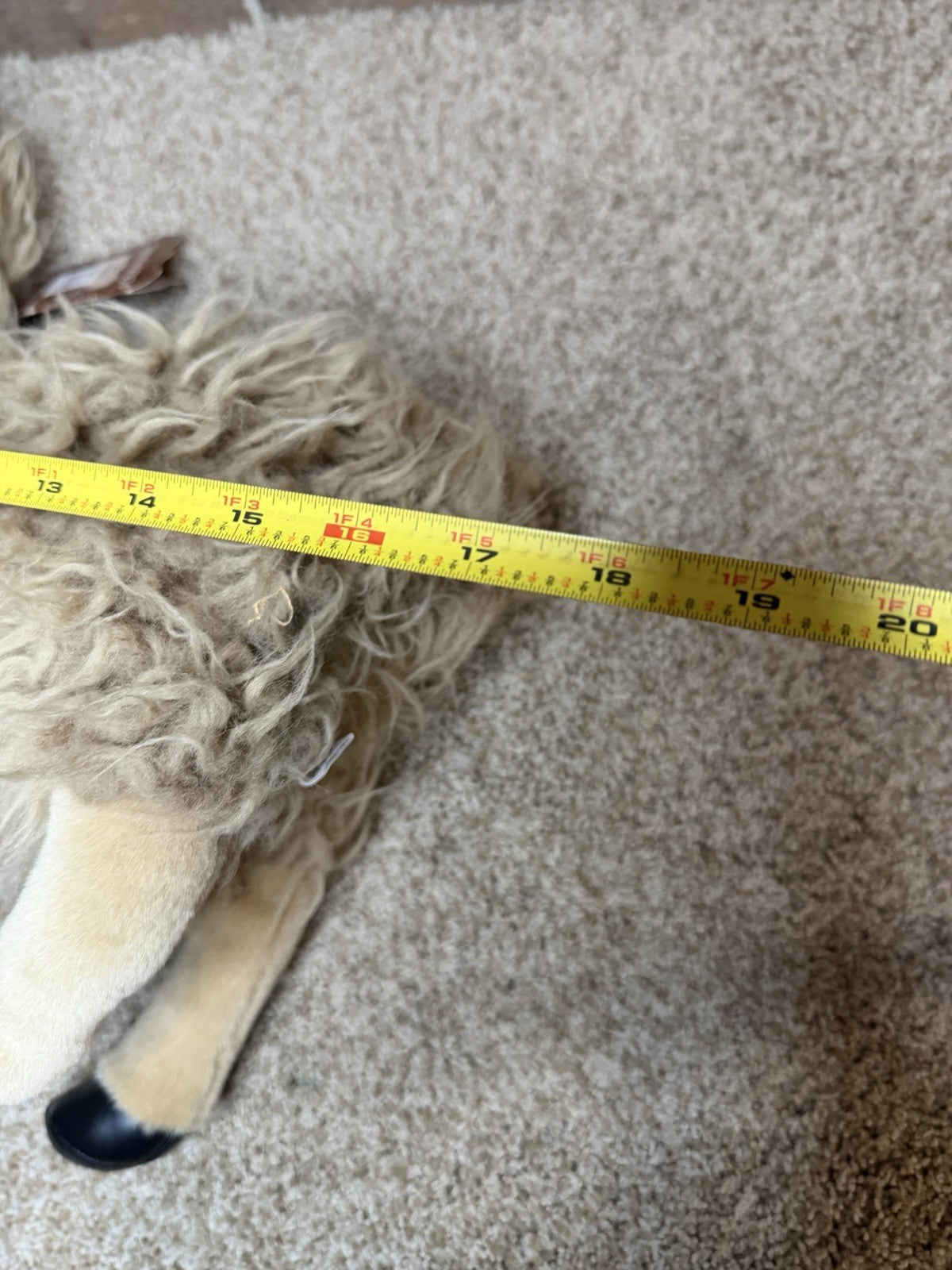 Folkmanis FolkTails Llama Hand Puppet 17" Plush Storytelling Toy Hang Tag
