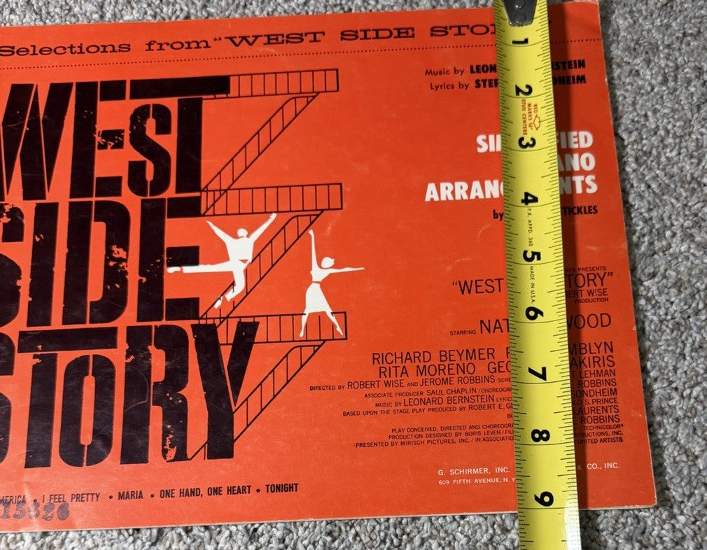West Side Story Piano Arrangements 1960 Man Of La Mancha 1966