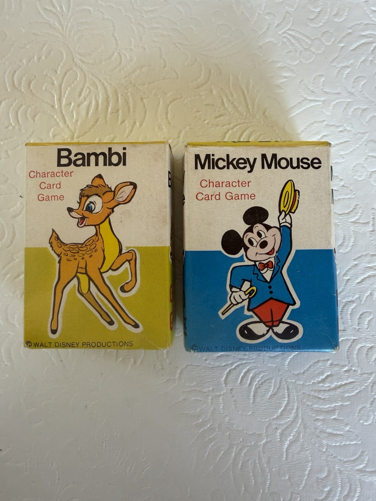 Vintage Walt Disney Character Card Game Mickey Bambi Donald Pluto Goofy Deck