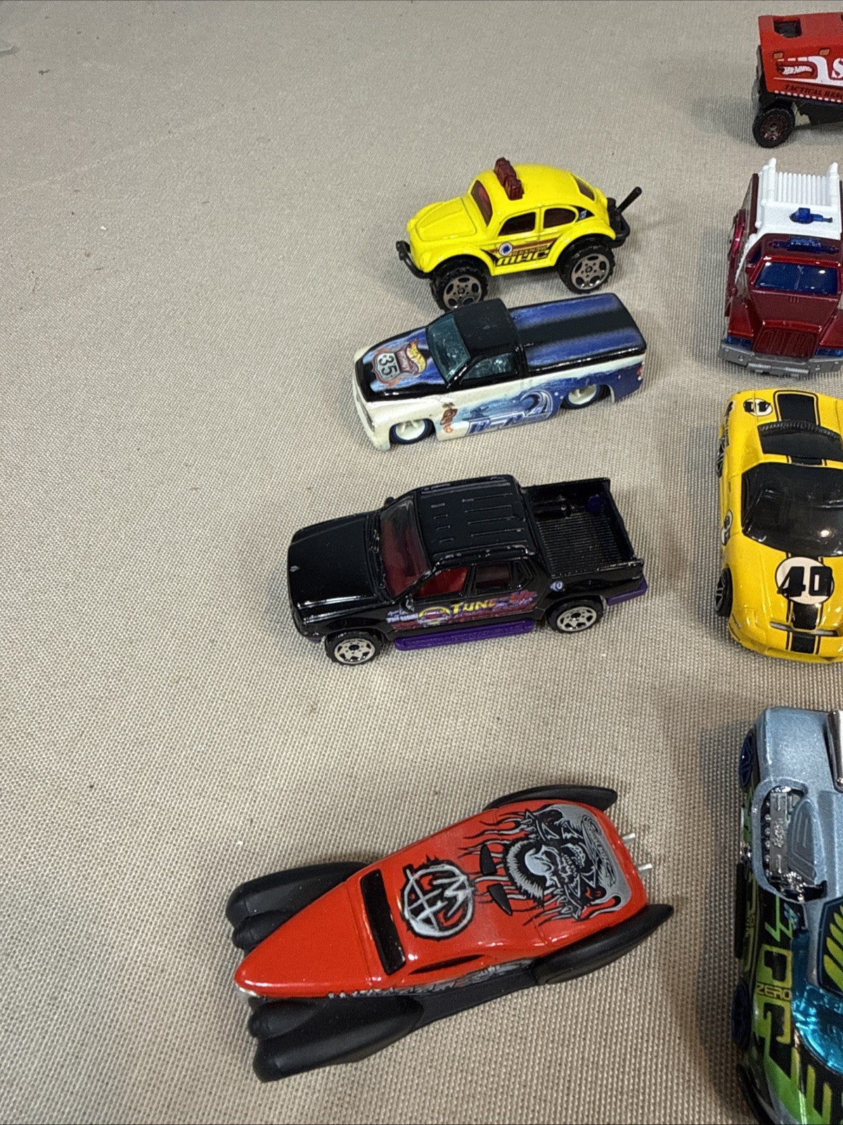 Vintage 1998 Hot Wheels 48 Car Blue Collector Case with 43 Diecast Cars 2000s