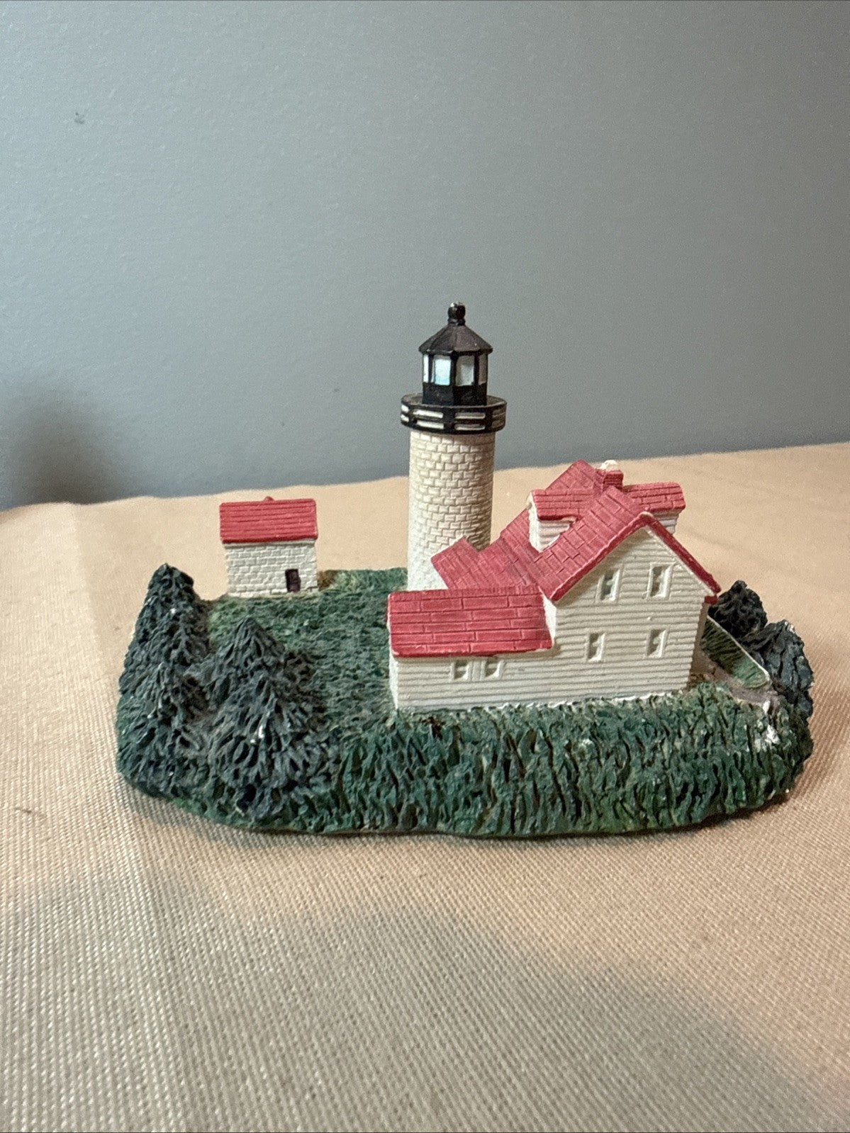 Vintage Lighthouse Figurines Lot 7 Coastal Nautical Miniatures Mixed Brands