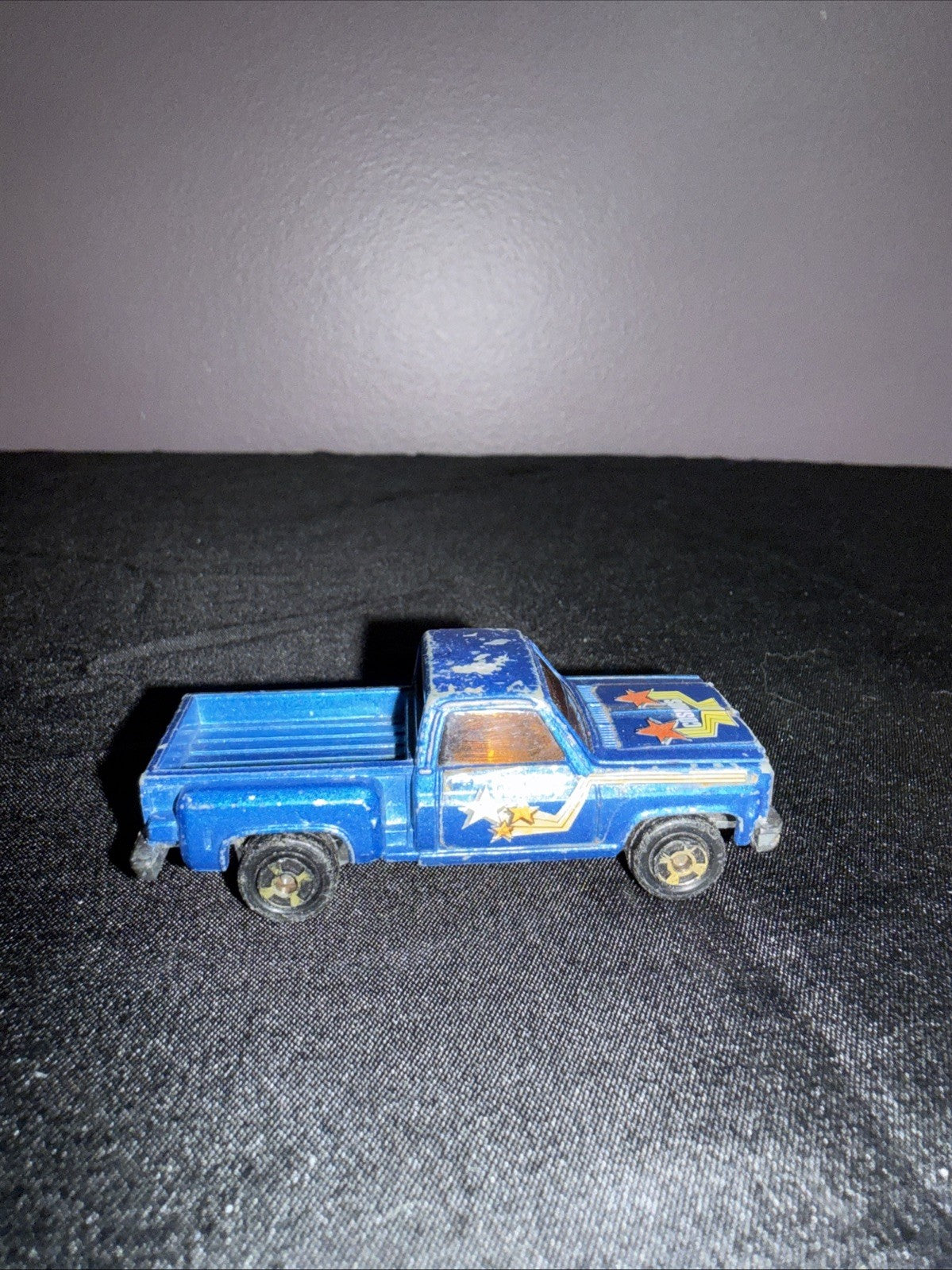 Lot Of 2 Vintage 1980s Chevrolet Sidestep Trucks Yellow Bandit Blue Cosmos