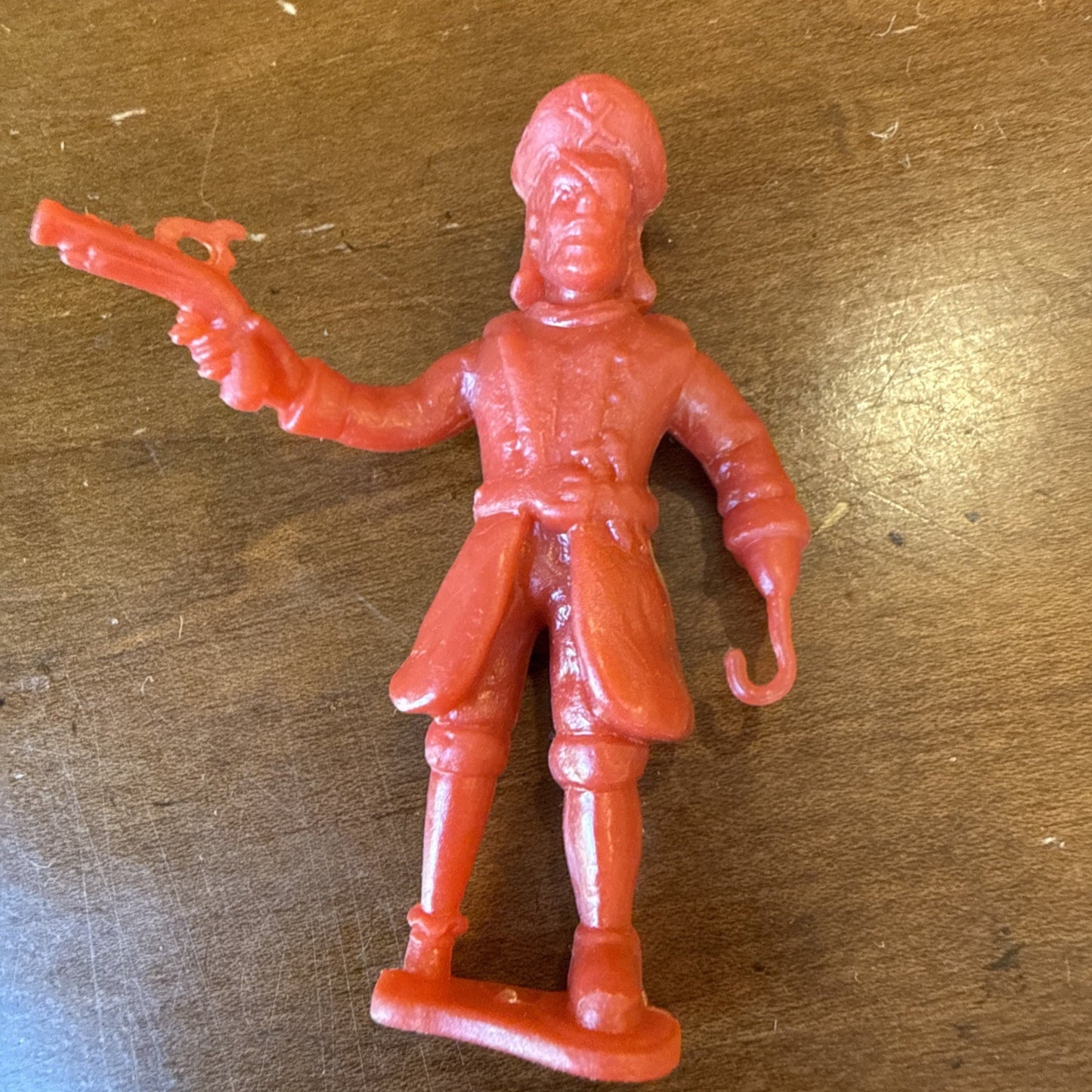 Vintage MPC Pirates Red Plastic Figures Lot of 2 Toy Soldiers