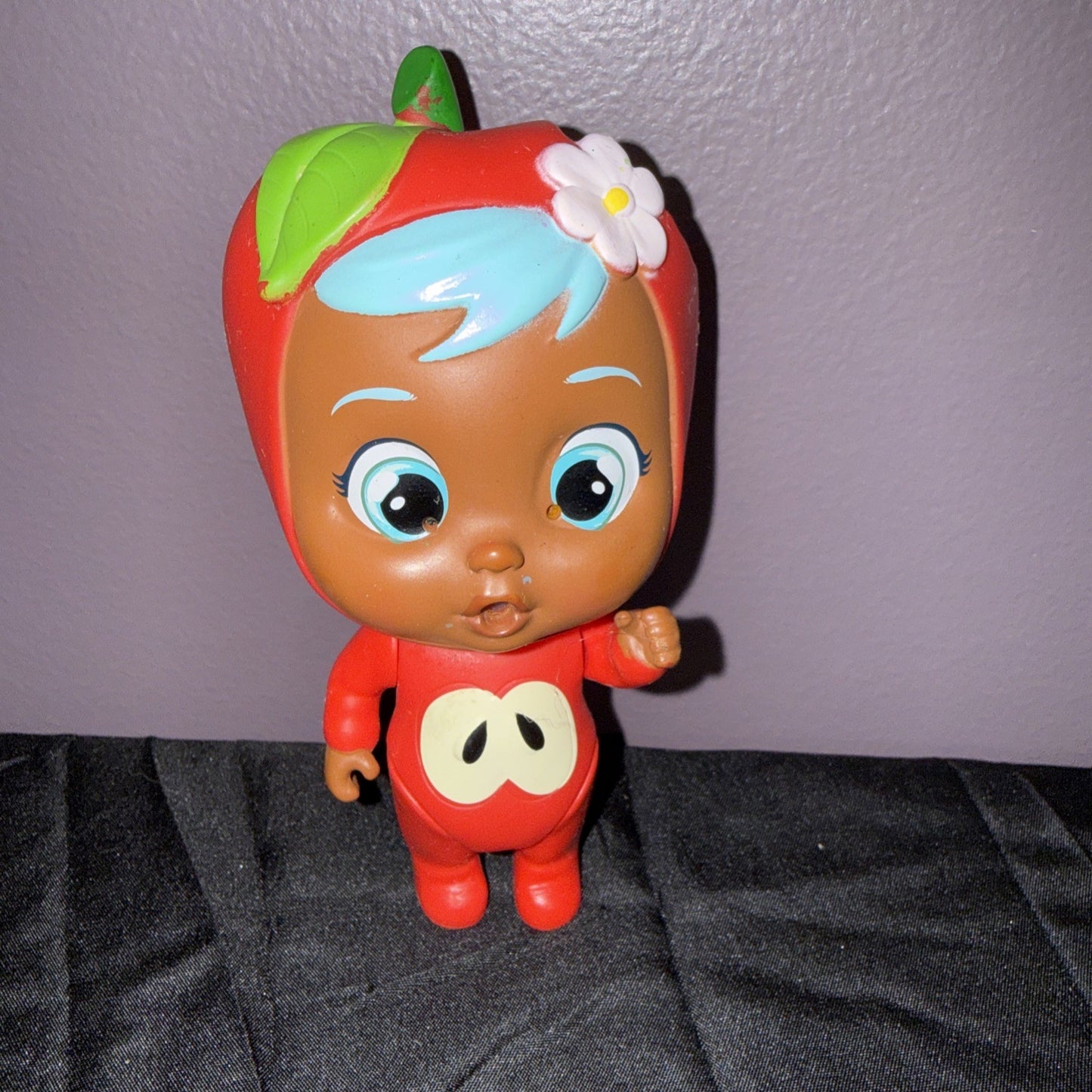 Cry Babies Lot Of 4 5" Doll Magic Tears Unicorn Dalmatian Dinosaur Apple So Cute