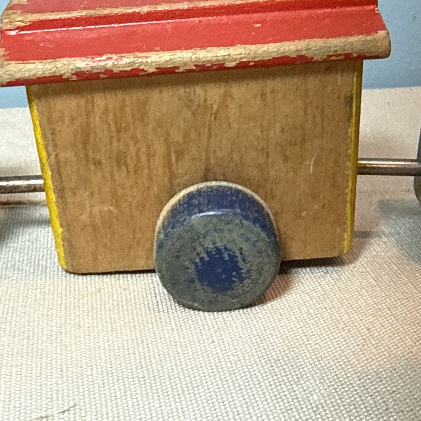 Vintage Fisher Price #215 Choo Choo Train Pull Toy 1950s Wooden Classic