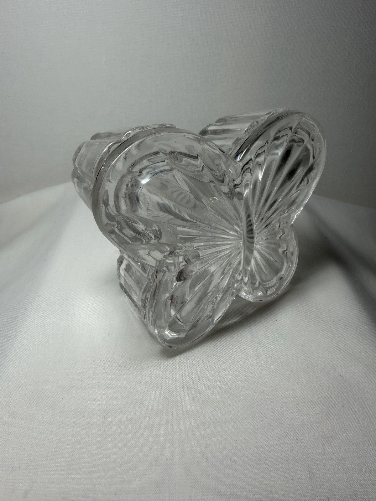 Colony Lead Crystal Butterfly Trinket Box 24% Crystal 4"