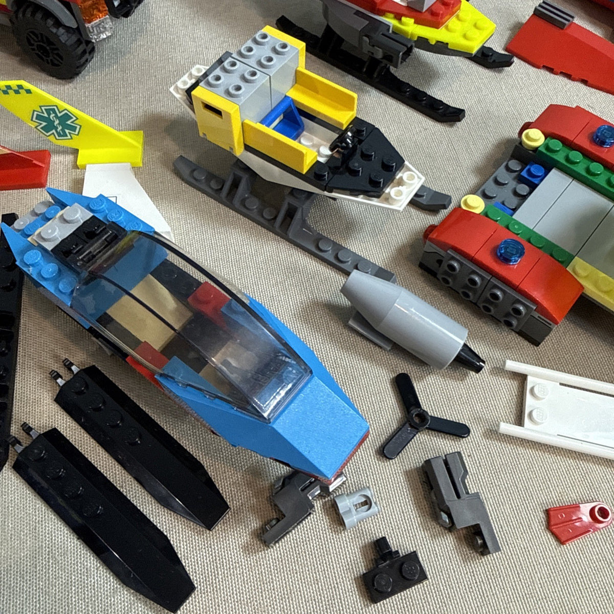 LEGO Fire Rescue Lot of Minifigures Firefighters Vehicles Accessories Parts