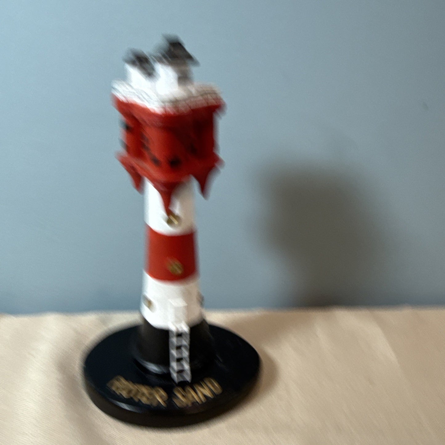 Vintage Lighthouse Figurines Lot 2 Coastal Nautical Maritime Display Statues 7"